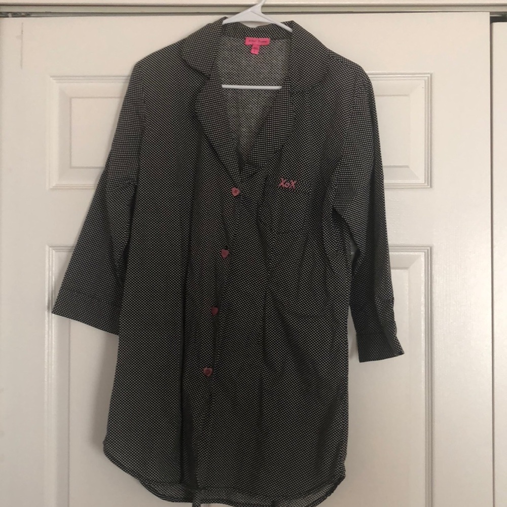 Betsey Johnson Polka dot sleep shirt